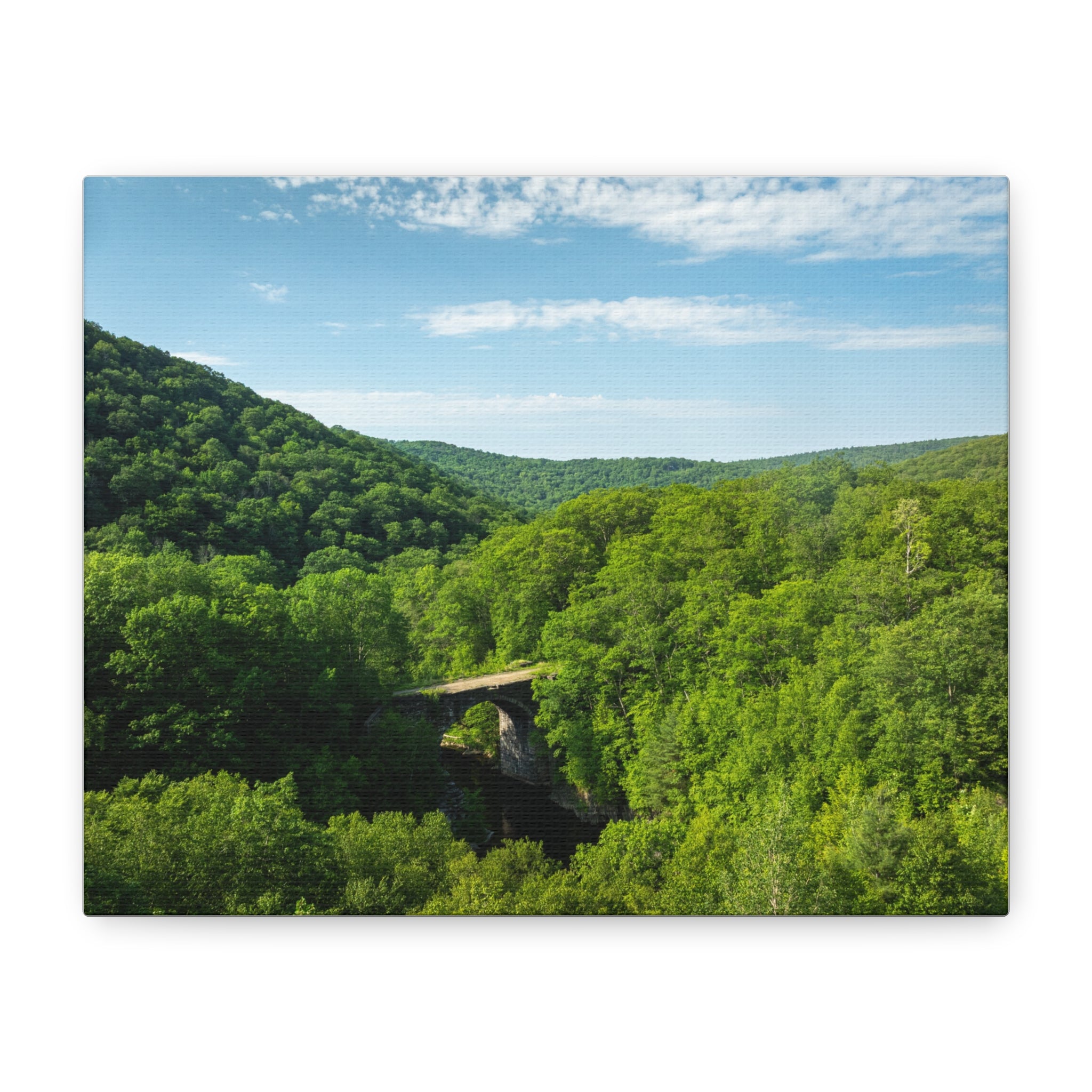 Aerial Keystone Arches - Chester, MA - Canvas