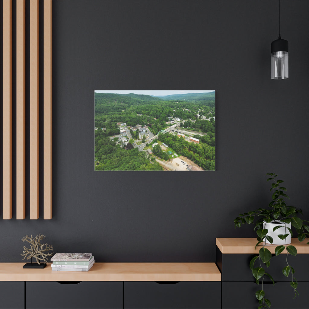 Downtown - Huntington, MA - Canvas