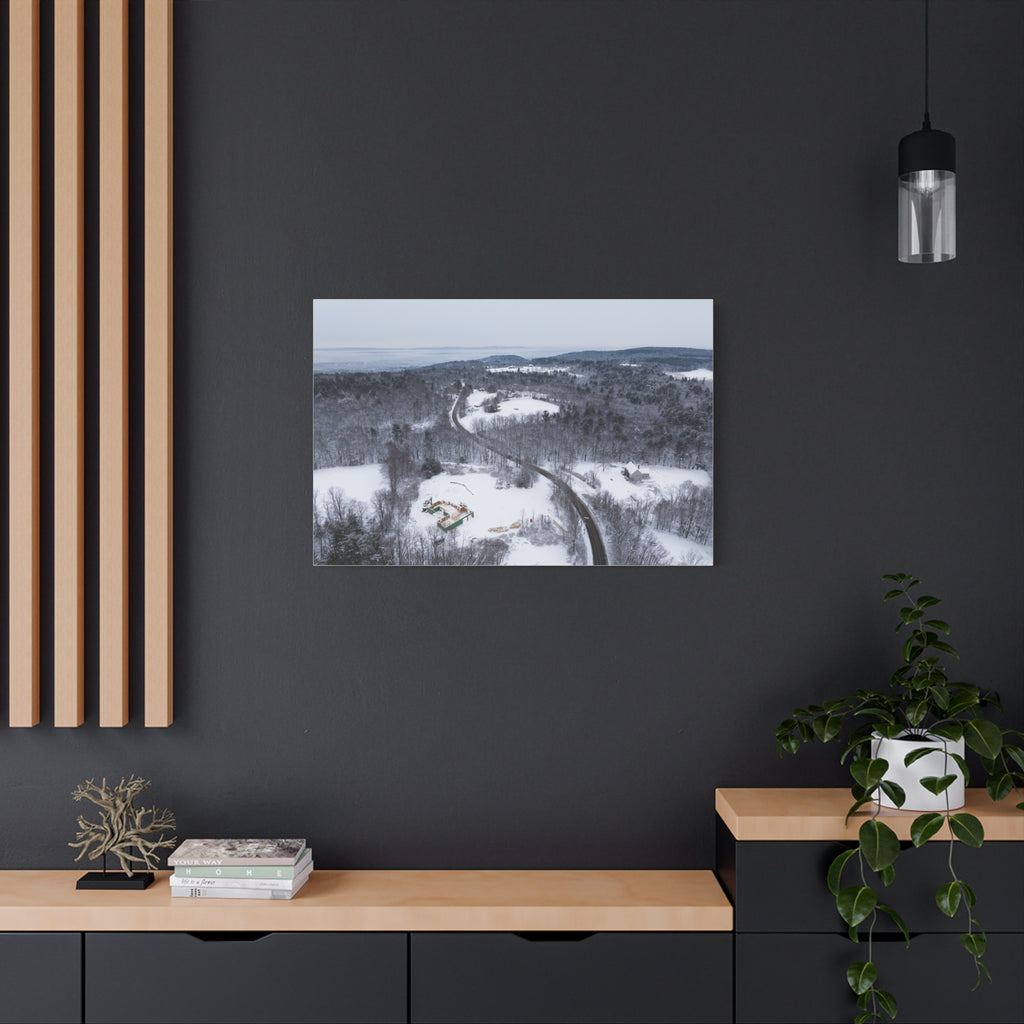 Winter - Montgomery, MA - Main Rd - Canvas