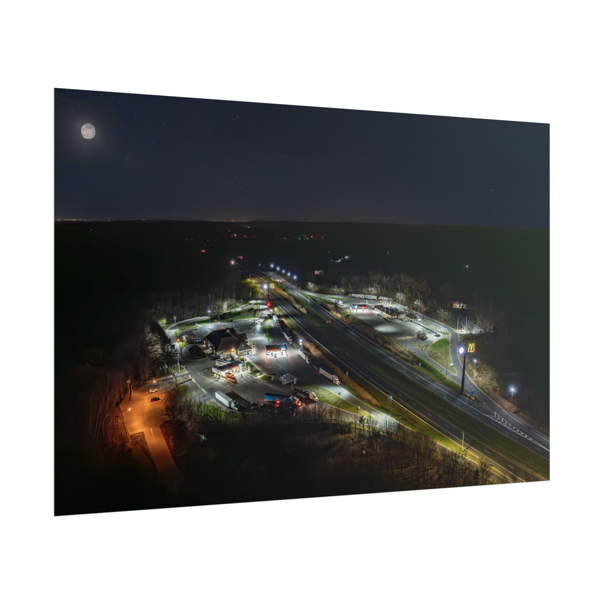 Blandford I-90 Rest Stop - Blandford, MA - Rolled Poster