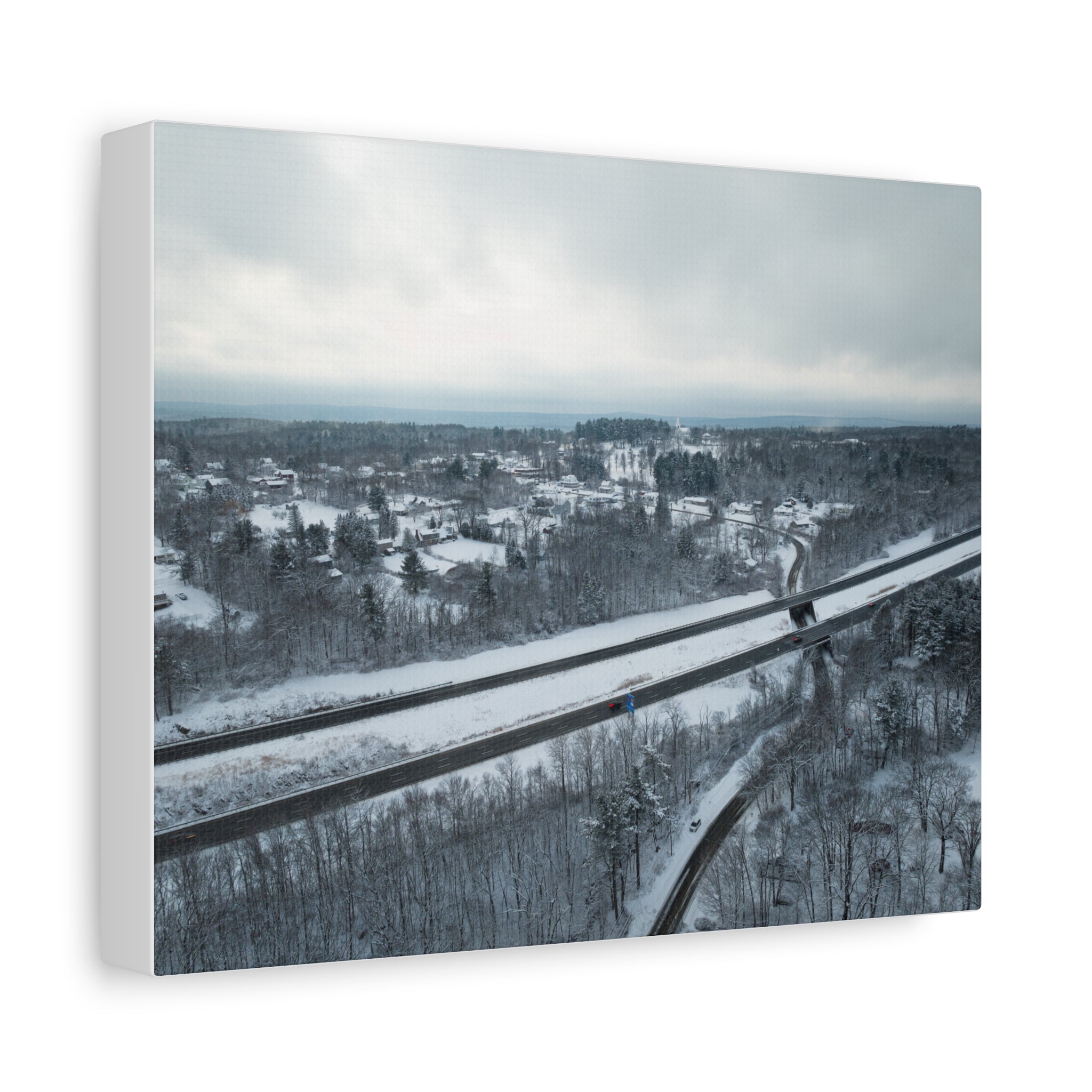 Winter - Blandford, MA - Center of Town - Canvas