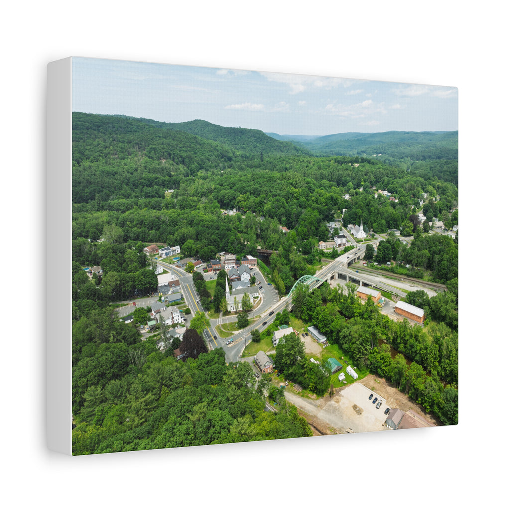 Downtown - Huntington, MA - Canvas