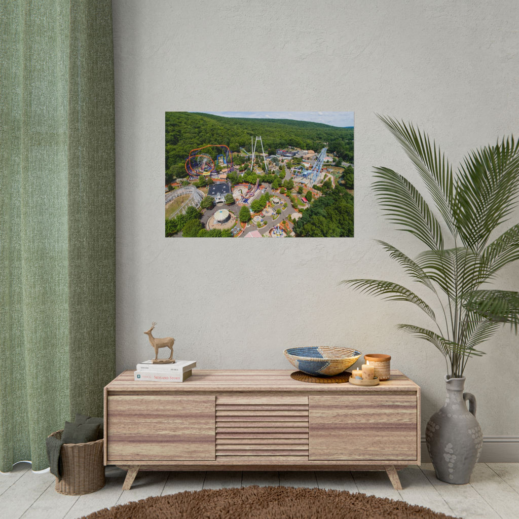 Aerial Park View - Lake Compounce - Rolled Poster