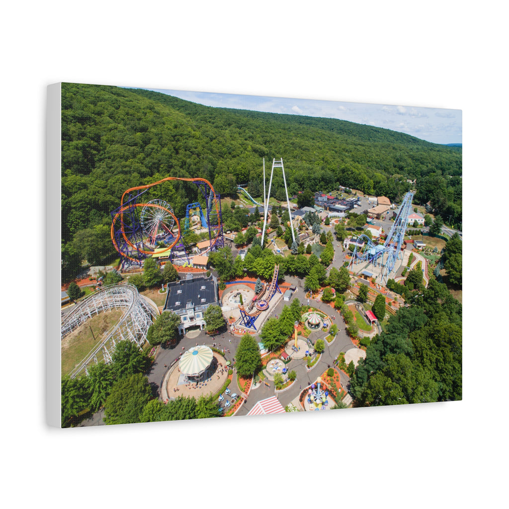 Aerial Park View - Lake Compounce - Canvas