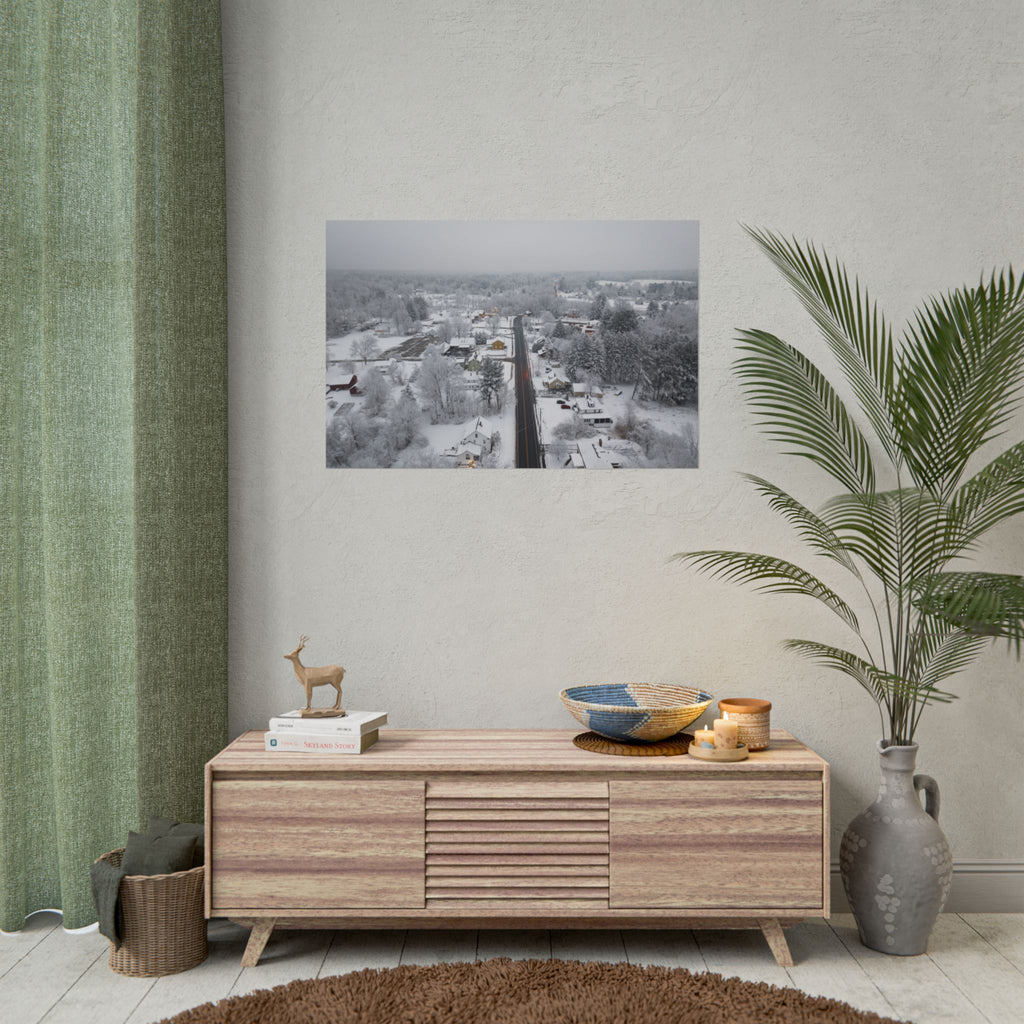 Winter - Southampton, MA - Route 10 - Rolled Poster