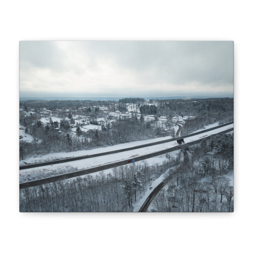 Winter - Blandford, MA - Center of Town - Canvas