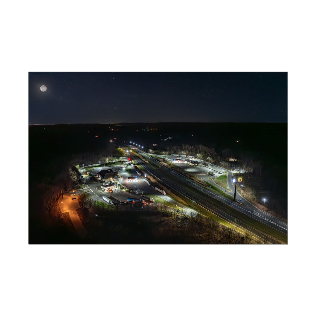 Blandford I-90 Rest Stop - Blandford, MA - Rolled Poster