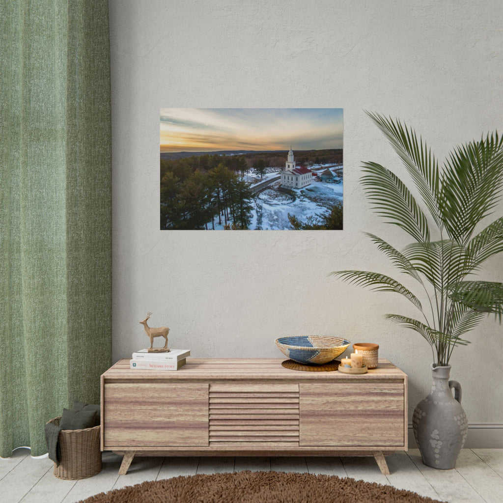 The White Church - Blandford, MA - Rolled Poster