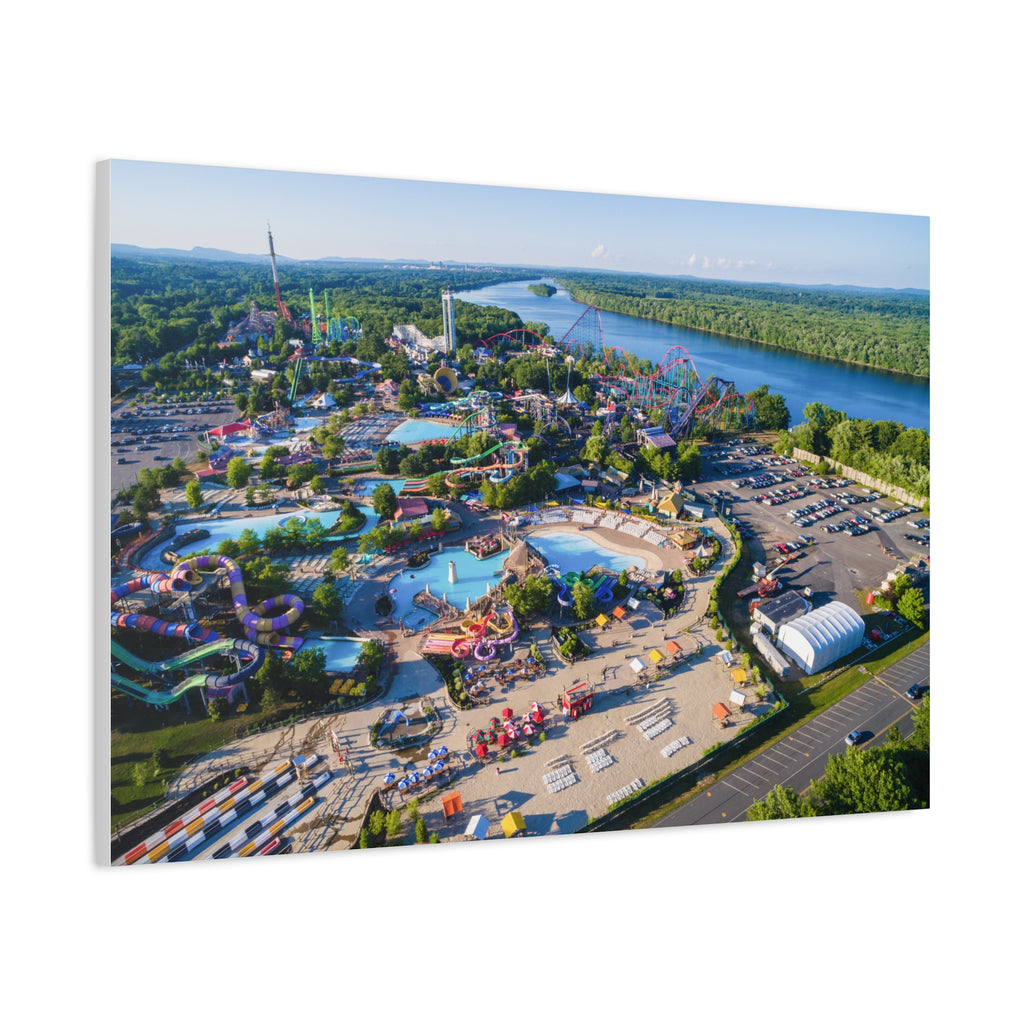 Aerial Park View - Six Flags New England - Canvas