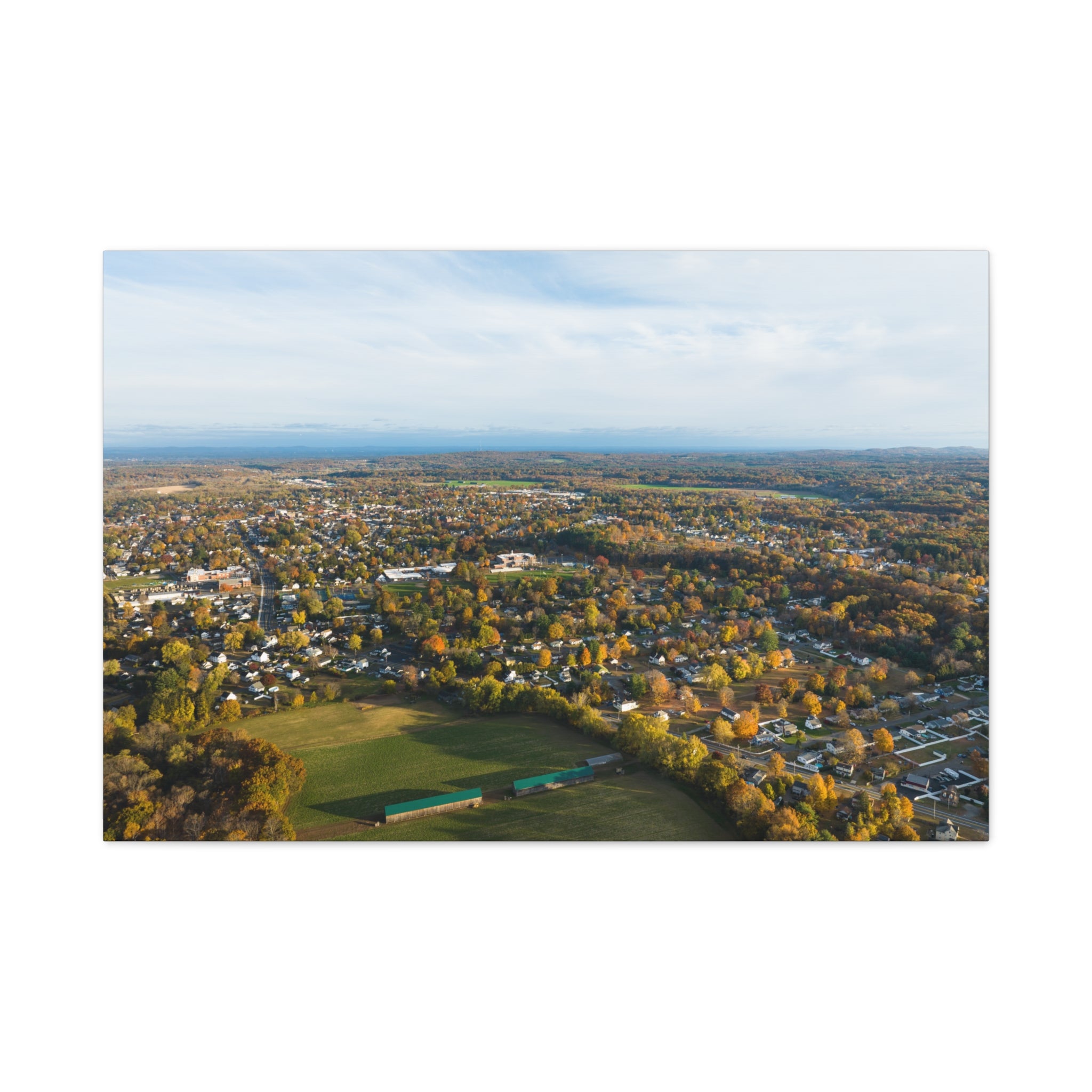 Aerial Fall Time - Westfield, MA - Canvas