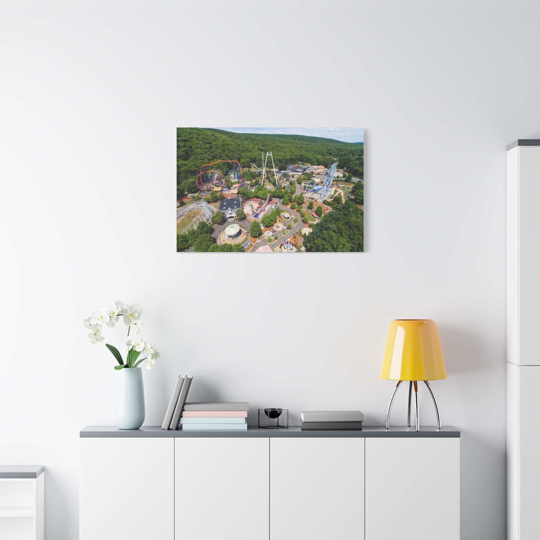 Aerial Park View - Lake Compounce - Canvas