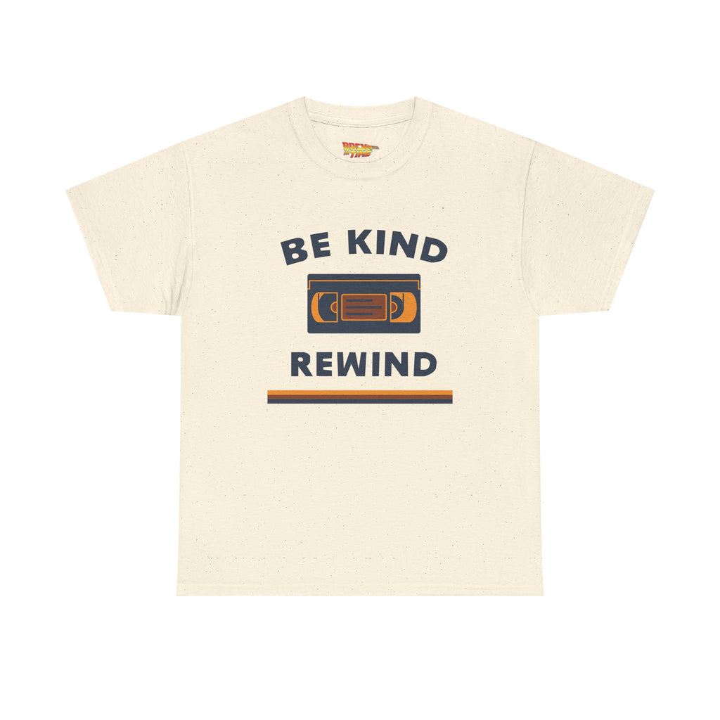 Be Kind Rewind Video Cassette Tape VHS Tee | Retro VHS Cassette Graphic Shirt