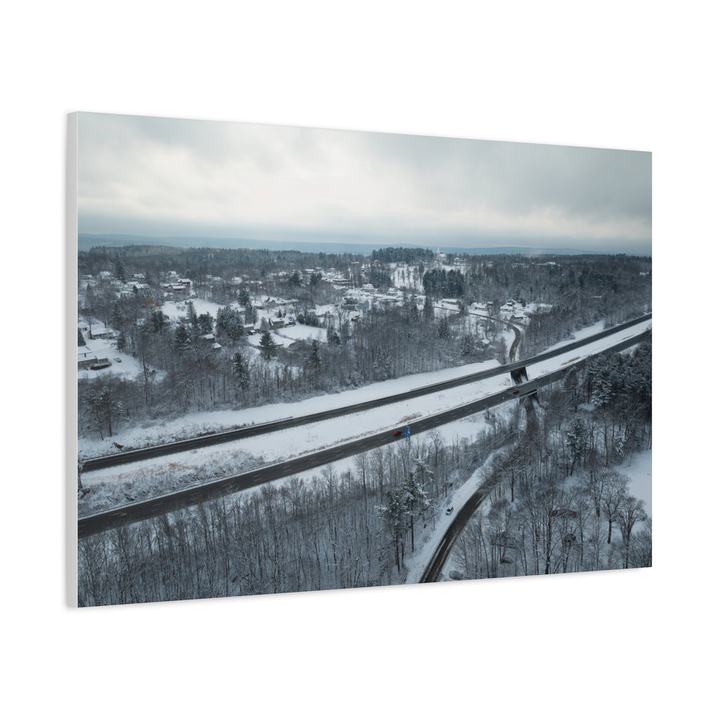 Winter - Blandford, MA - Center of Town - Canvas