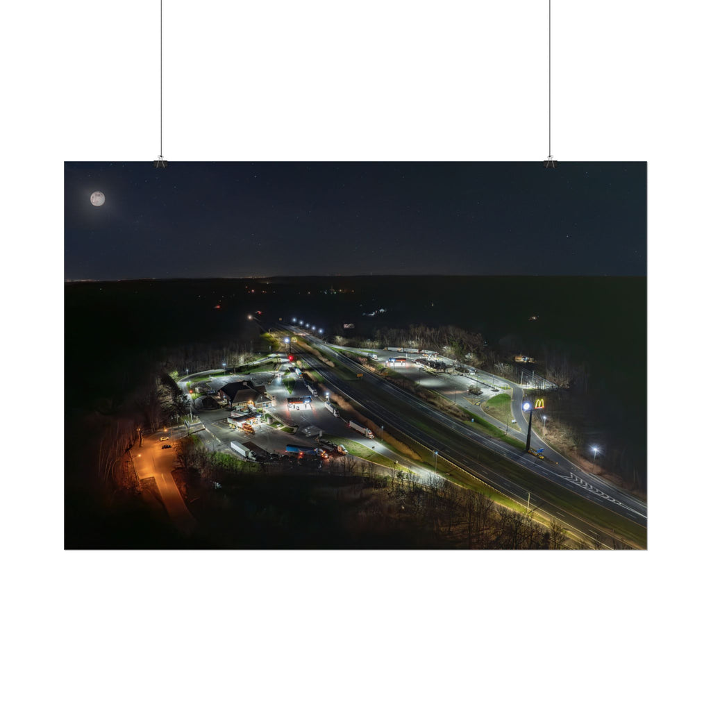 Blandford I-90 Rest Stop - Blandford, MA - Rolled Poster