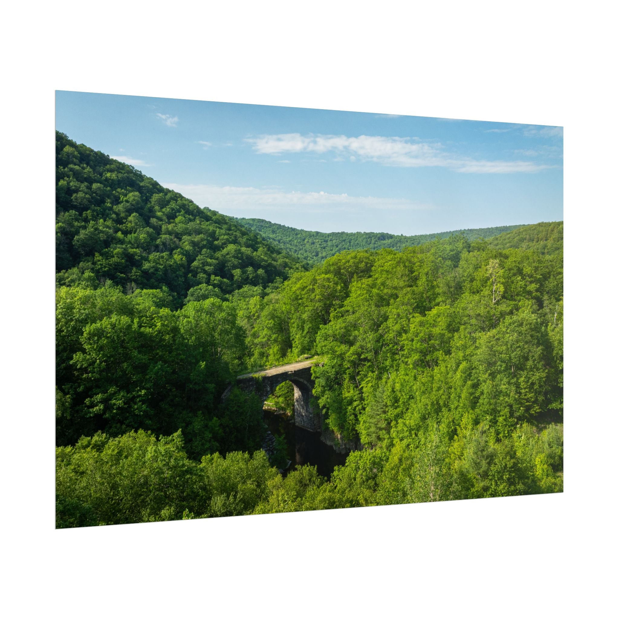 Aerial Keystone Arches - Chester, MA - Rolled Poster