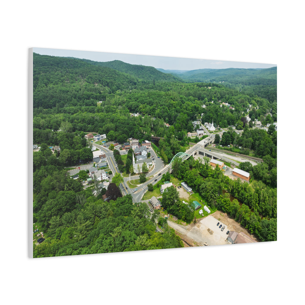 Downtown - Huntington, MA - Canvas