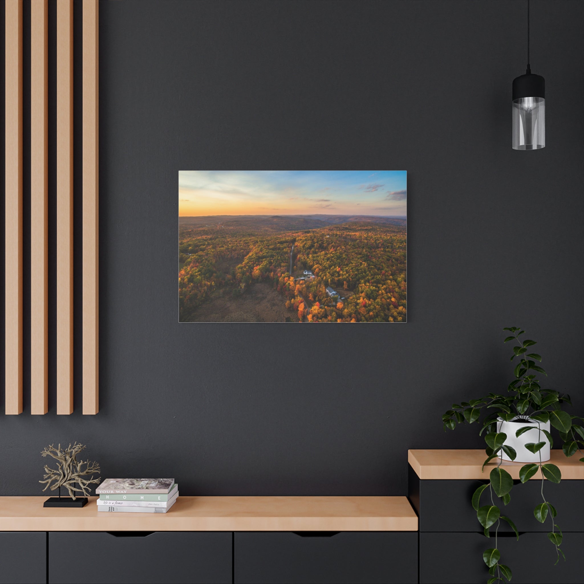 Beulah Land Road at Fall - Blandford, MA - Canvas