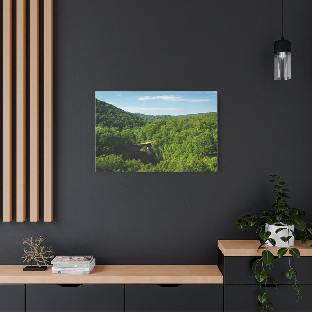 Aerial Keystone Arches - Chester, MA - Canvas