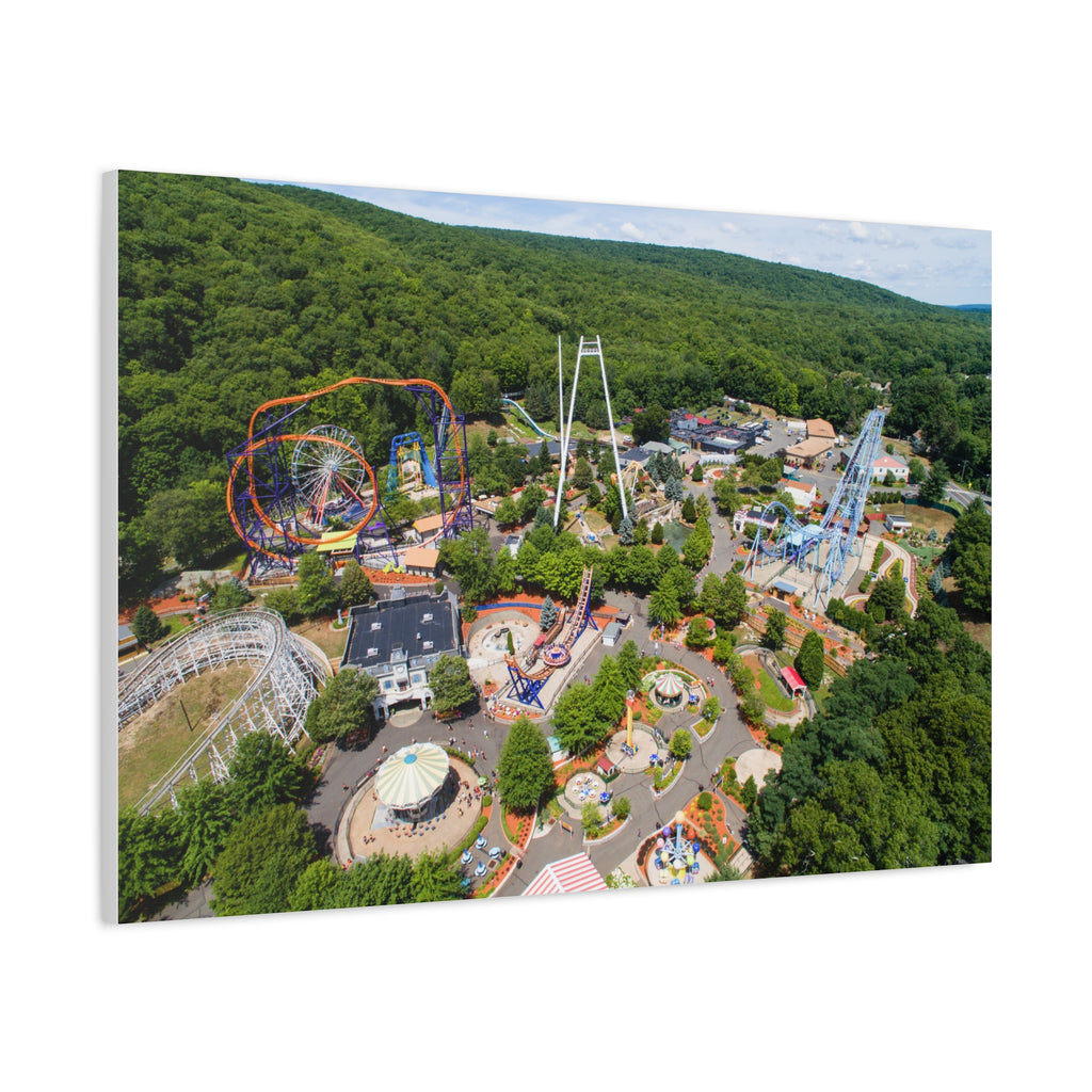 Aerial Park View - Lake Compounce - Canvas
