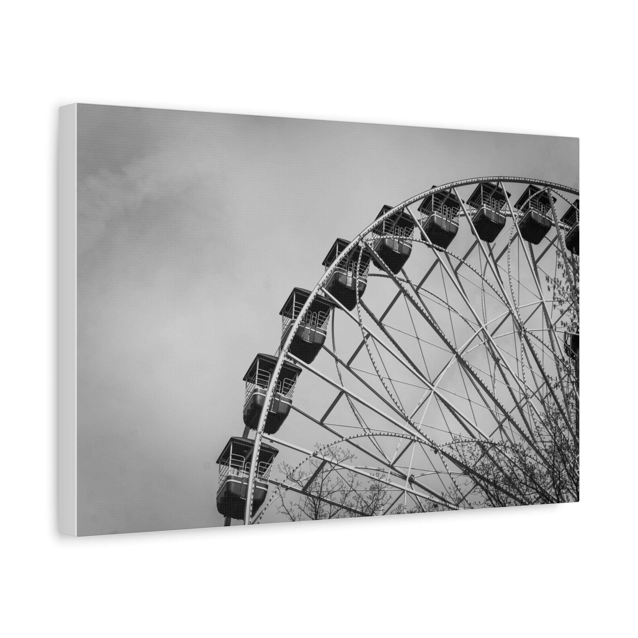 B&W Ferris Wheel - Six Flags Great Adventure - Canvas