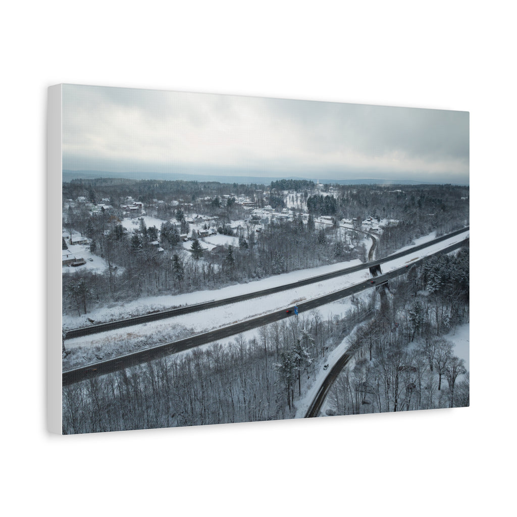 Winter - Blandford, MA - Center of Town - Canvas