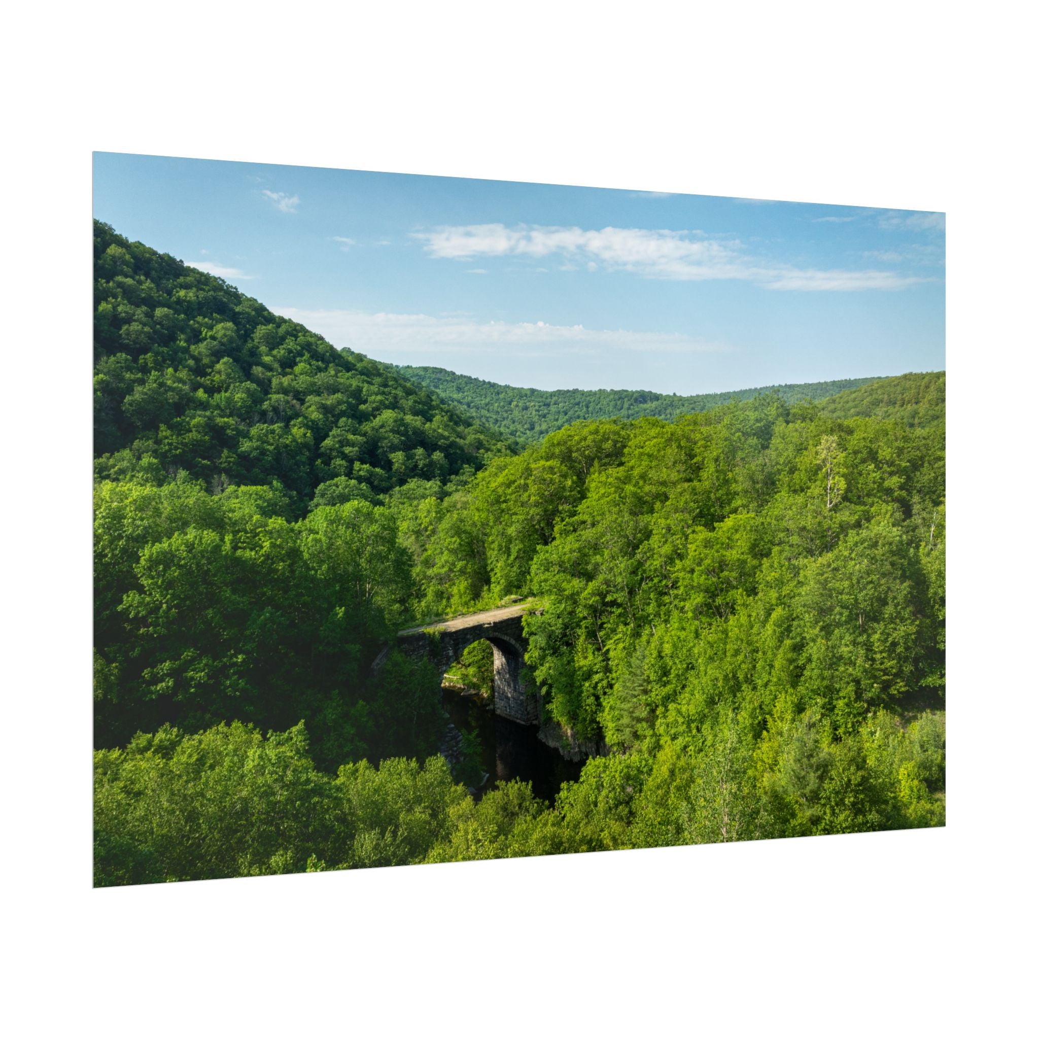 Aerial Keystone Arches - Chester, MA - Rolled Poster