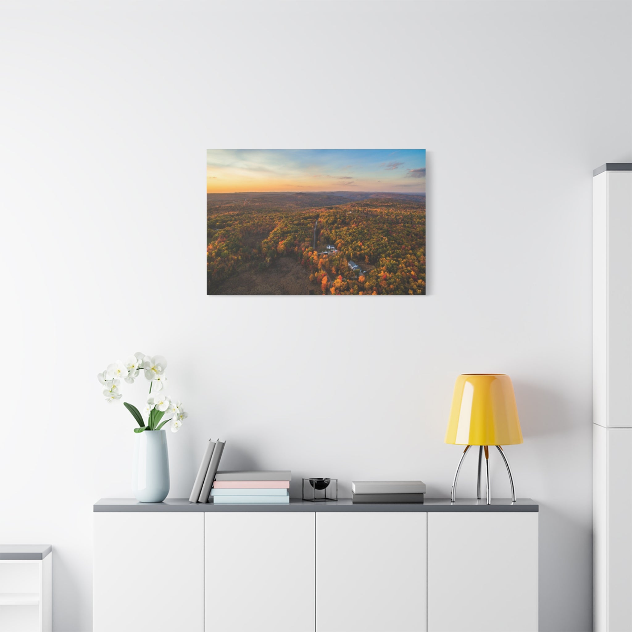 Beulah Land Road at Fall - Blandford, MA - Canvas