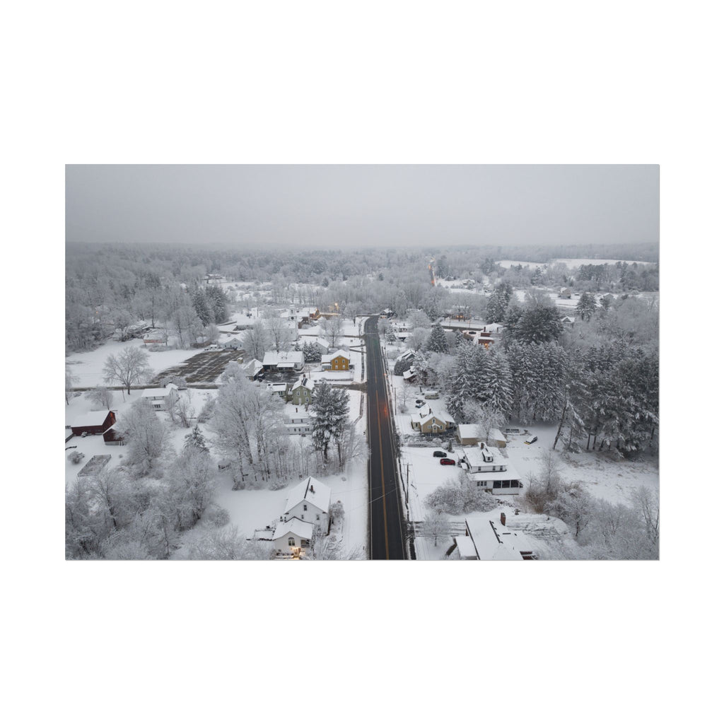 Winter - Southampton, MA - Route 10 - Rolled Poster