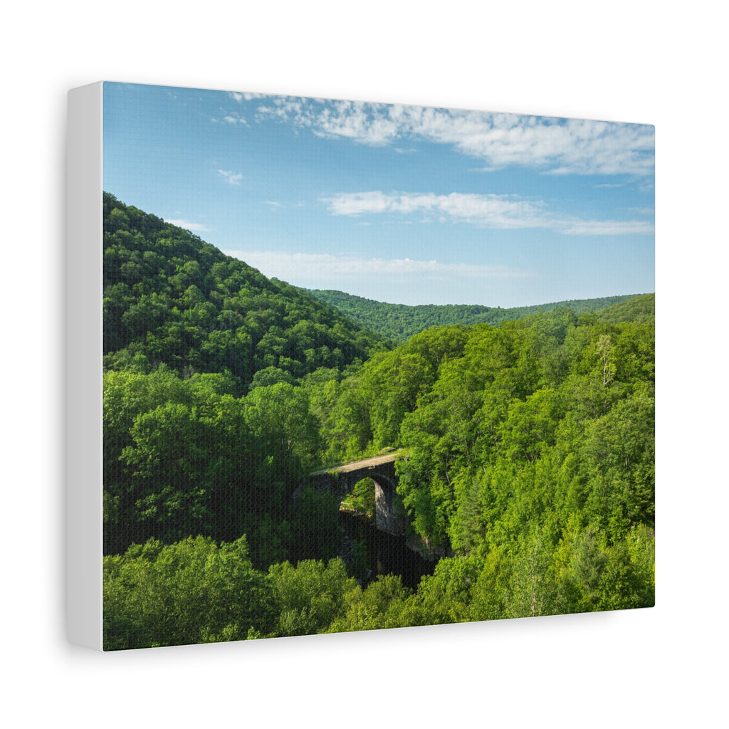 Aerial Keystone Arches - Chester, MA - Canvas