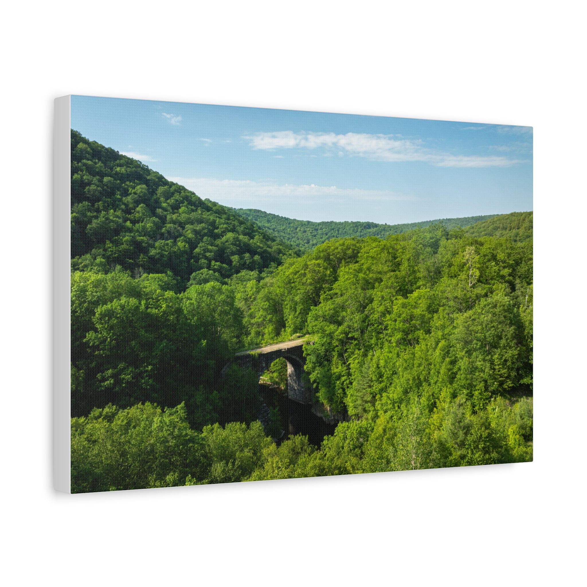 Aerial Keystone Arches - Chester, MA - Canvas