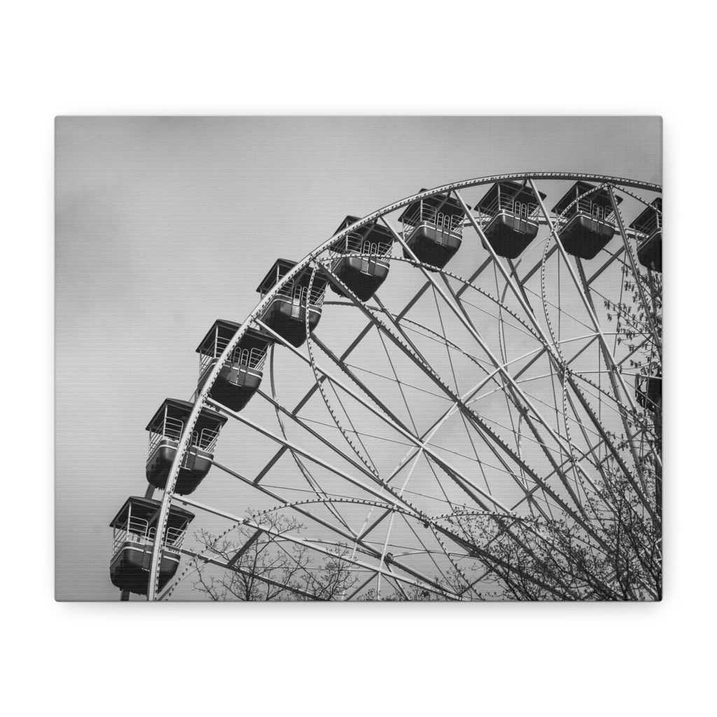 B&W Ferris Wheel - Six Flags Great Adventure - Canvas