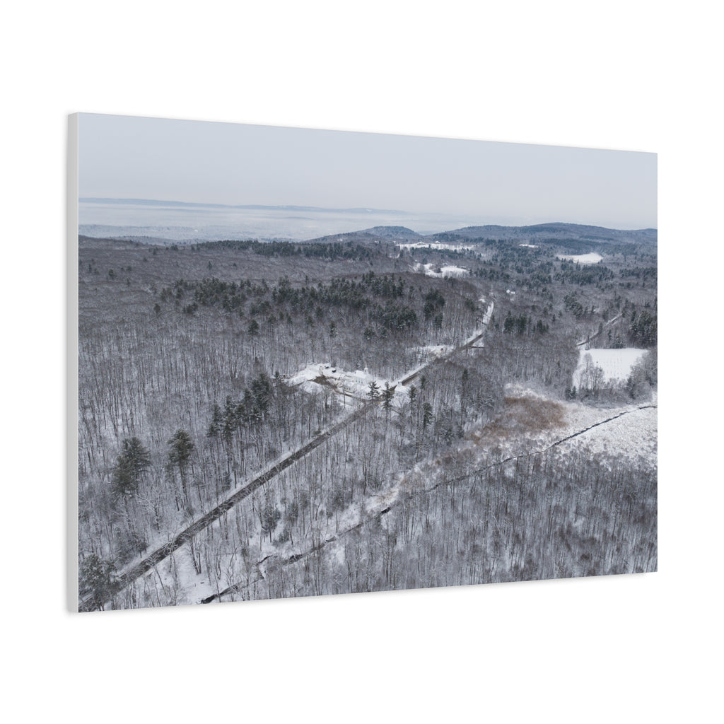 Wintertime - Montgomery, MA - Main Rd - Canvas