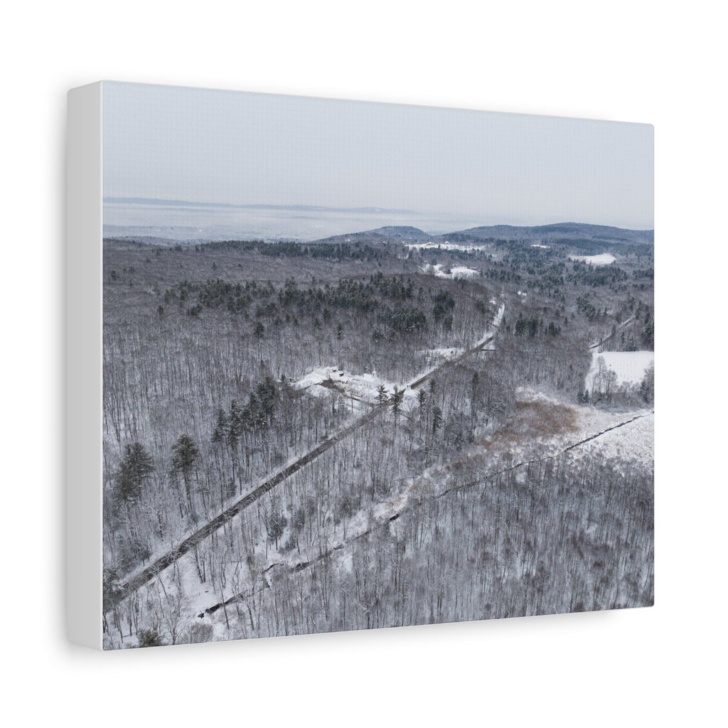 Wintertime - Montgomery, MA - Main Rd - Canvas