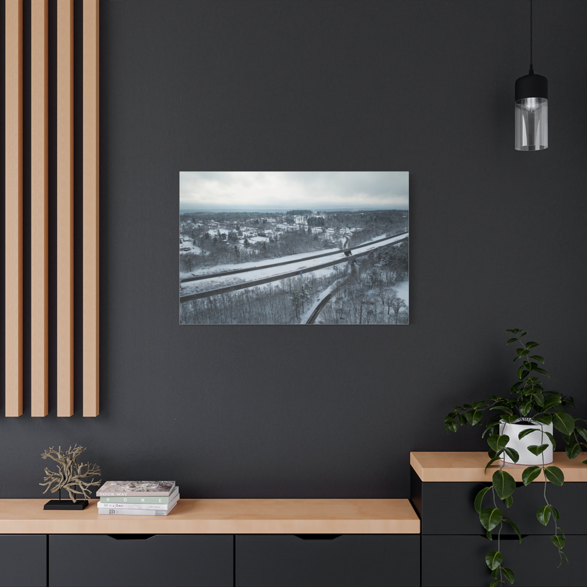 Winter - Blandford, MA - Center of Town - Canvas