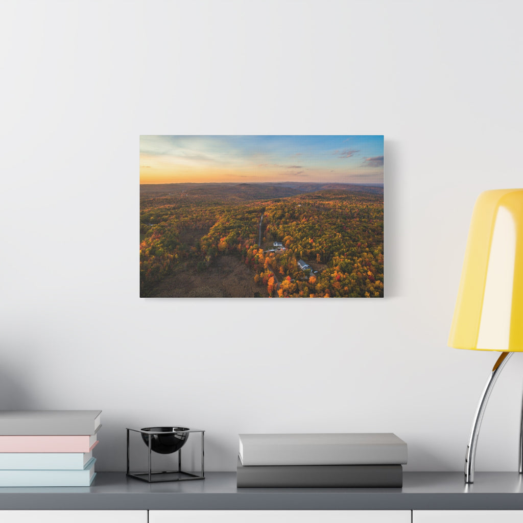 Beulah Land Road at Fall - Blandford, MA - Canvas