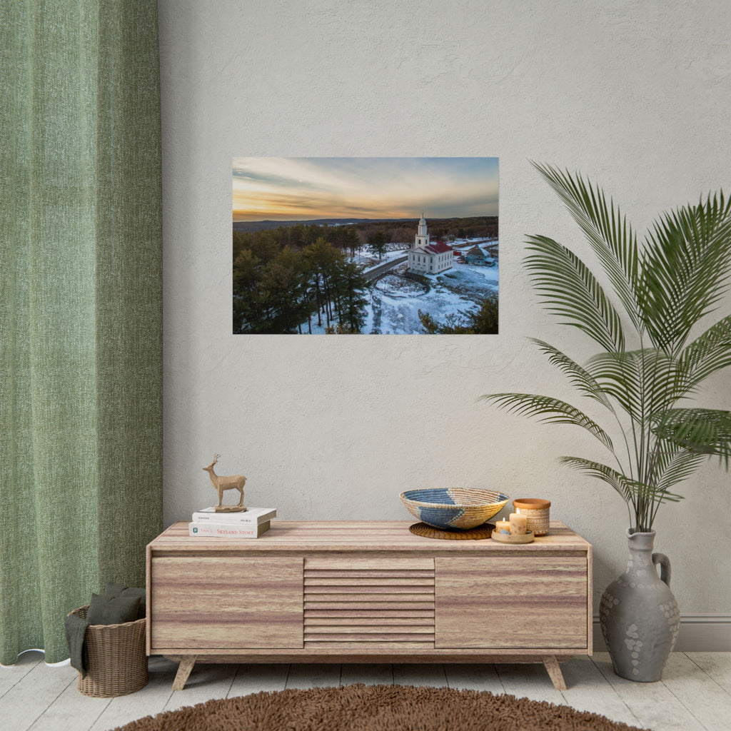 The White Church - Blandford, MA - Rolled Poster