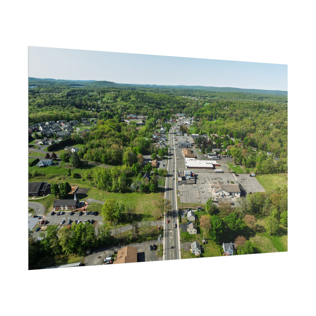 College Highway/Route 202 - Southwick, MA - Rolled Poster