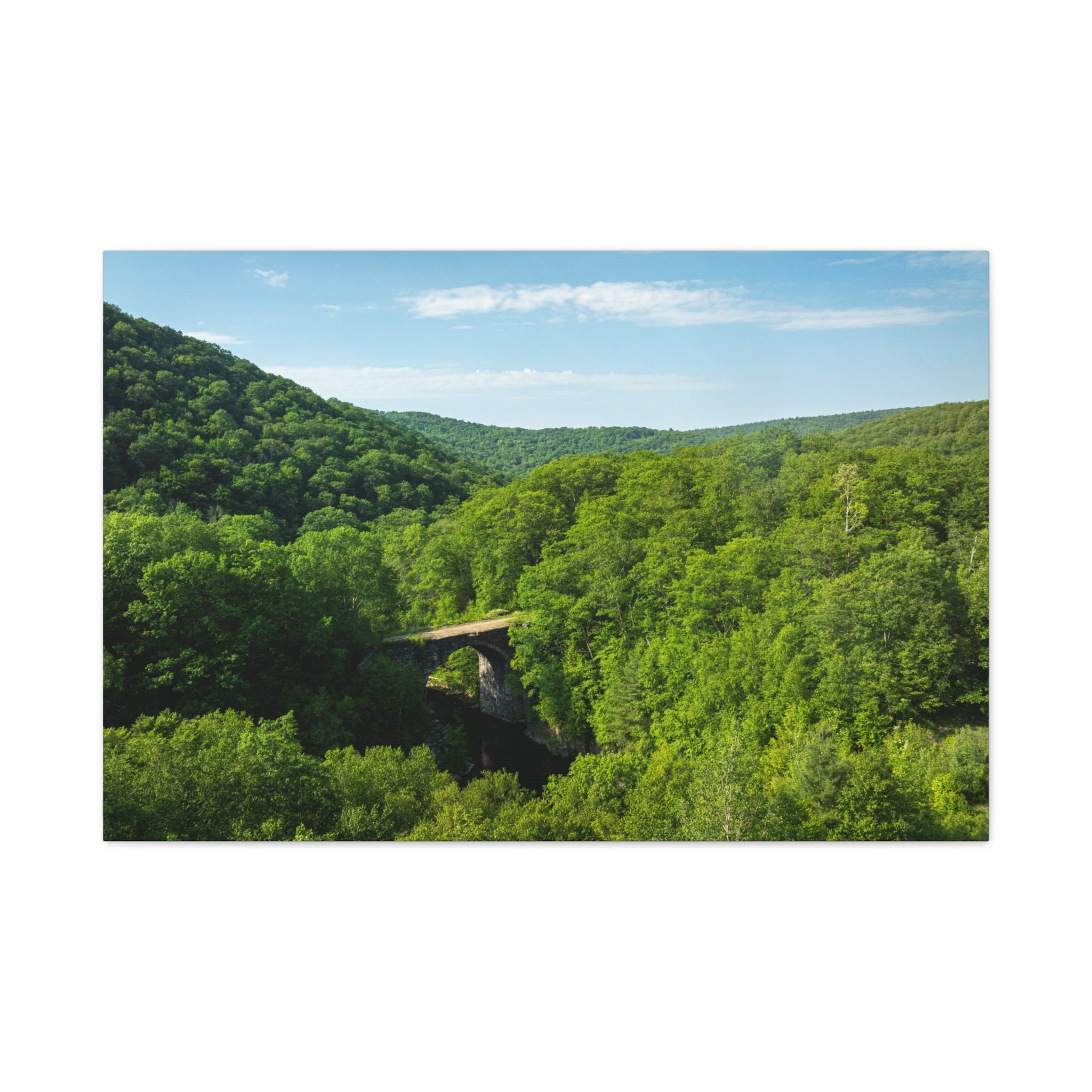Aerial Keystone Arches - Chester, MA - Canvas