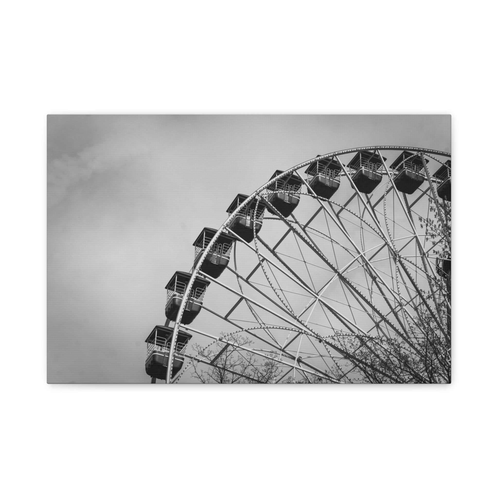 B&W Ferris Wheel - Six Flags Great Adventure - Canvas