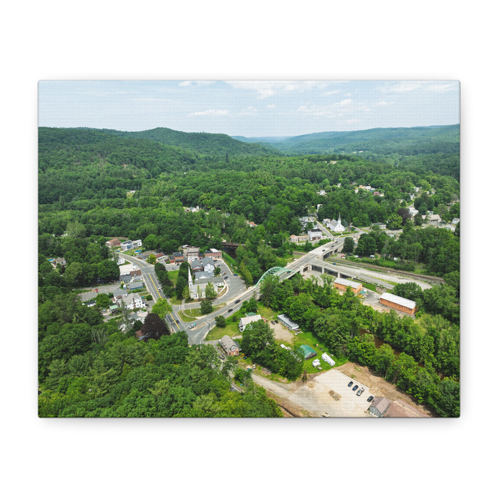 Downtown - Huntington, MA - Canvas