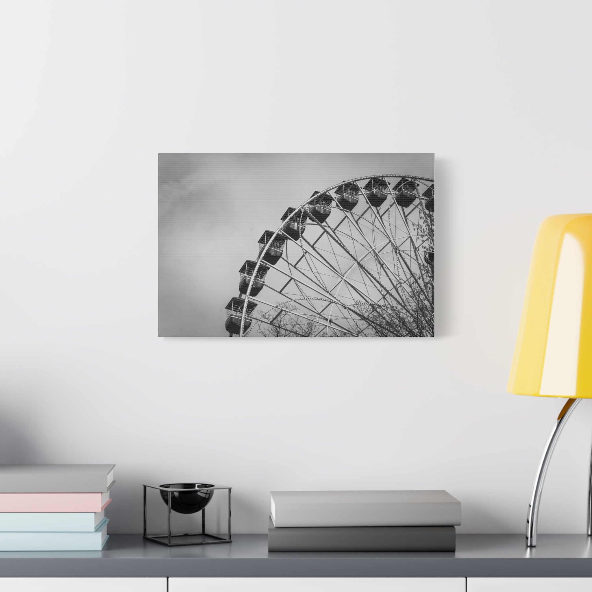 B&W Ferris Wheel - Six Flags Great Adventure - Canvas